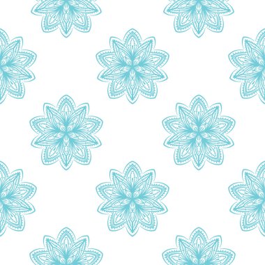 Dantelli, zarif, yuvarlak motiflerin kusursuz deseni. Dekoratif doku.