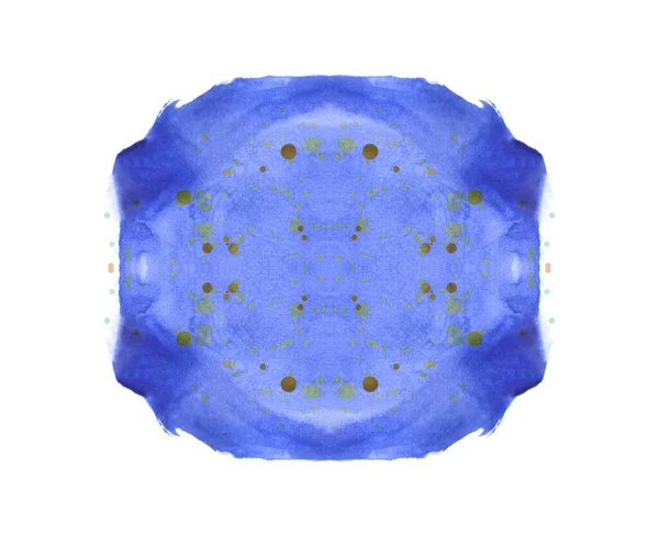 Abstraktní Akvarel Modrá Skvrna Nebo Skvrna — Stock fotografie