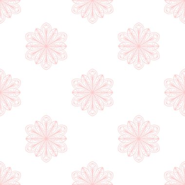 Yumuşak pembe çiçekli pürüzsüz desen. Dekoratif kış arkaplanı.