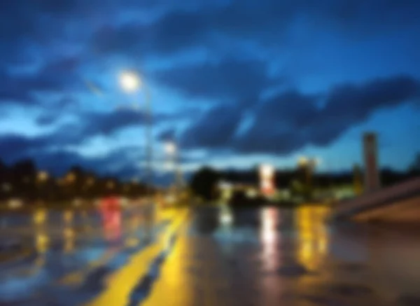 Blurred Background City Evening — Stock Photo, Image