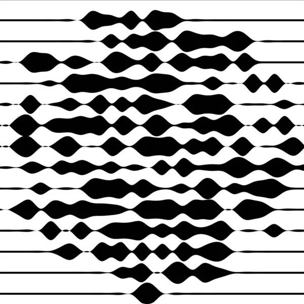 Modello Astratto Con Linee Ondulate Astratte Sfondo Decorativo — Vettoriale Stock