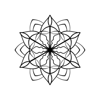 Mandala portakalı. Etnik dekoratif unsur. El çizimi arka plan. Boyama kitabı sayfası.