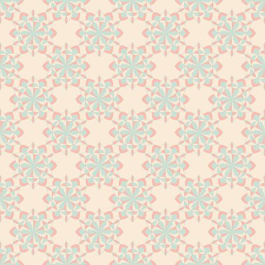 Çiçeksel mandala süslemeli kusursuz dekoratif vektör deseni. Soyut arkaplan