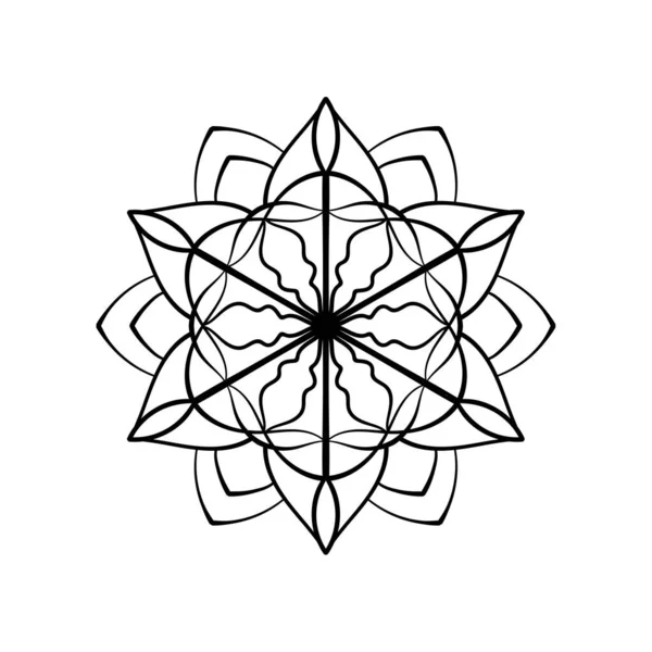 Orgueil Mandala Élément Décoratif Ethnique Fond Dessiné Main Coloriage Livre — Image vectorielle