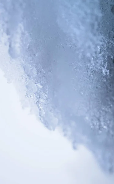 Melting Ice Surface Close — Stock Photo, Image