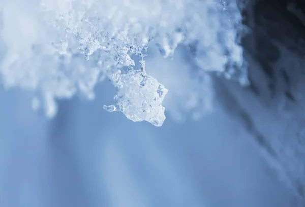 Derretimiento Superficie Hielo Cerca —  Fotos de Stock