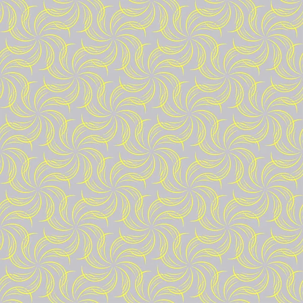 Patrón Vectorial Sin Costuras Colores Gris Amarillo Textura Decorativa Abstracta — Vector de stock