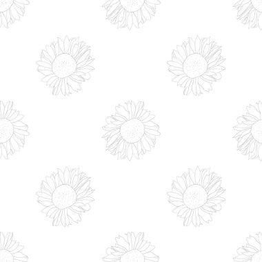 Ayçiçekli kusursuz desen