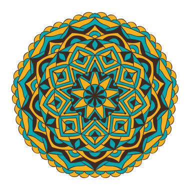 Mandala deseni. Yuvarlak dekoratif arkaplan.