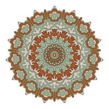 Mandala deseni. Yuvarlak dekoratif arkaplan.
