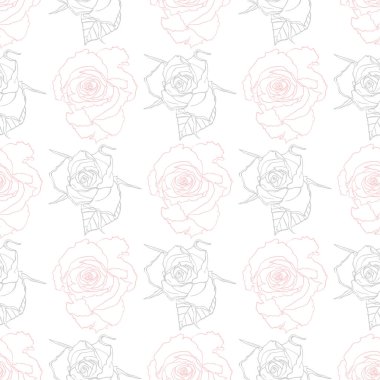 Kusursuz minimalist çiçek desenli vektör. Soyut dekoratif renkli arkaplan. Modern doku. Çağdaş grafik tasarımı.
