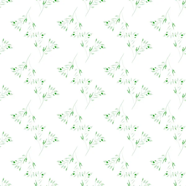 Векторный Бесшовный Минималистичный Стиль Абстрактный Красочный Растительный Фон Современная Ботаническая — стоковый вектор