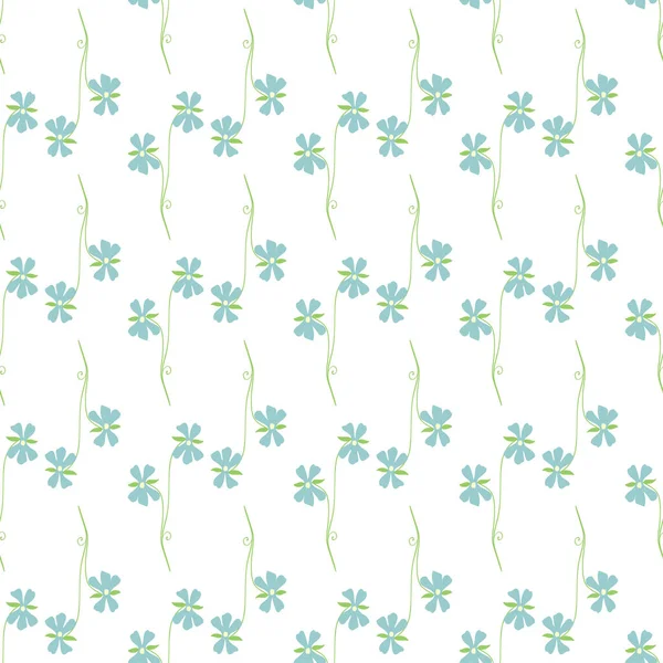 Florales Element Nahtlosen Hintergrund Elegantes Dekoratives Muster Mit Handgezeichneten Blumen — Stockvektor