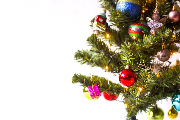 Decorado Árvore Natal Tradicional — Fotografia de Stock