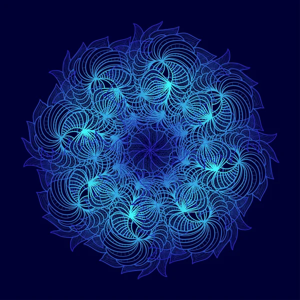 Mandala coloré, illustration abstraite — Image vectorielle