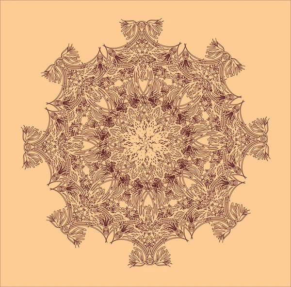 Ornamentales Mandala auf Hintergrund — Stockvektor