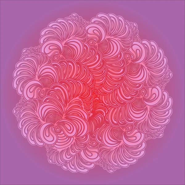 Mandala ornemental sur fond — Image vectorielle