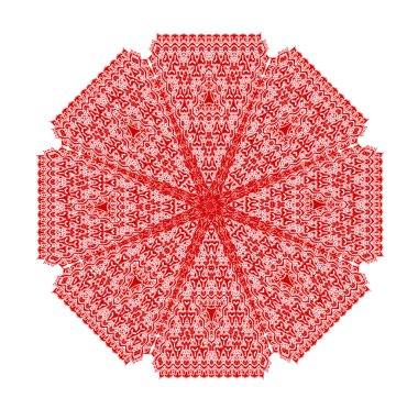 Çiçek mandala, illüstrasyon.