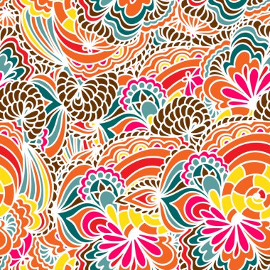 şık çiçekli seamless modeli.