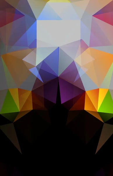 Fondo geométrico abstracto de polígonos triangulares — Vector de stock