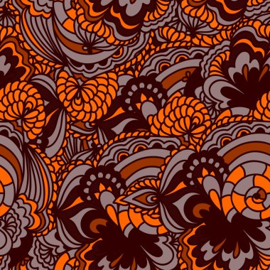 şık çiçekli seamless modeli.