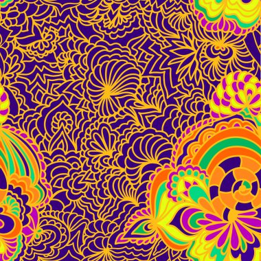 şık çiçekli seamless modeli.