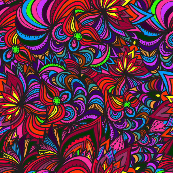 Stylish floral seamless pattern.