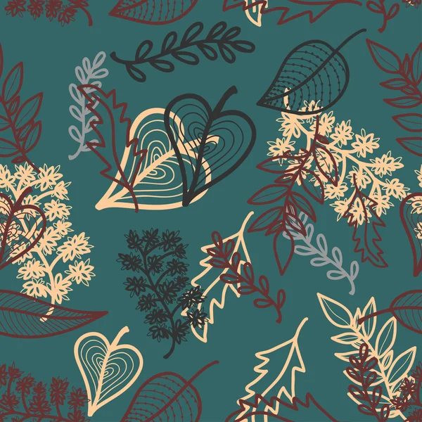 Elegante patrón floral sin costura . — Archivo Imágenes Vectoriales