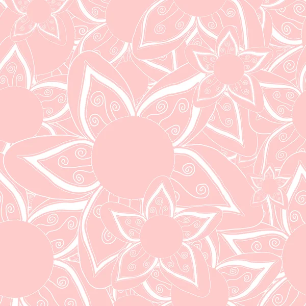 Fondo floral sin costuras — Vector de stock