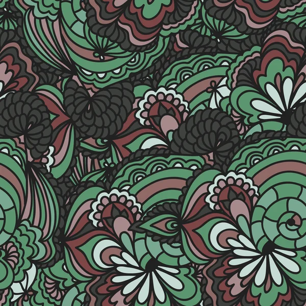 Fondo de patrón floral sin costura abstracto — Vector de stock