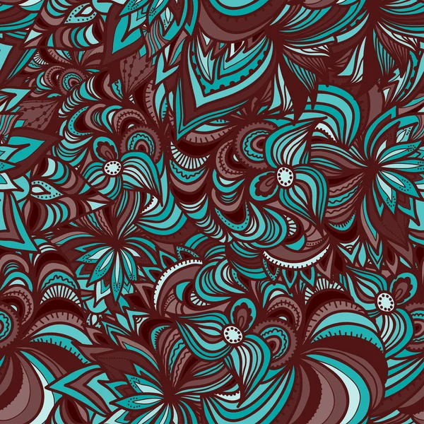 Fondo de patrón floral sin costura abstracto — Vector de stock