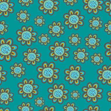 Soyut dikişsiz çiçek desenli arkaplan