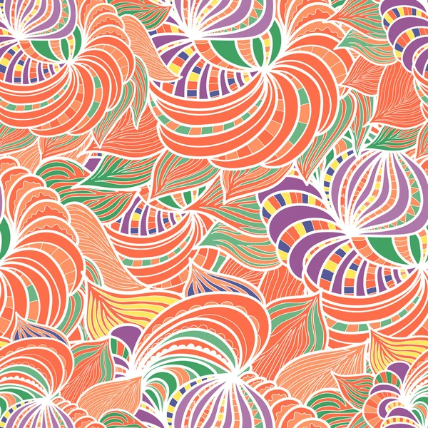 Fondo de patrón floral sin costura abstracto — Archivo Imágenes Vectoriales