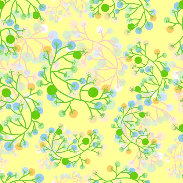 Fondo de patrón floral sin costura abstracto — Archivo Imágenes Vectoriales