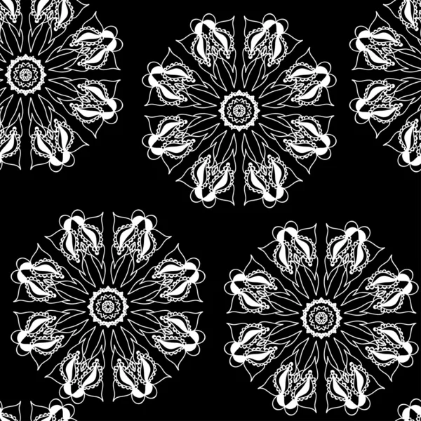 Abstrait fond motif floral sans couture — Image vectorielle