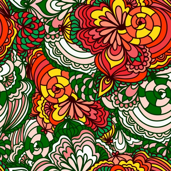 Abstrait fond motif floral sans couture — Image vectorielle