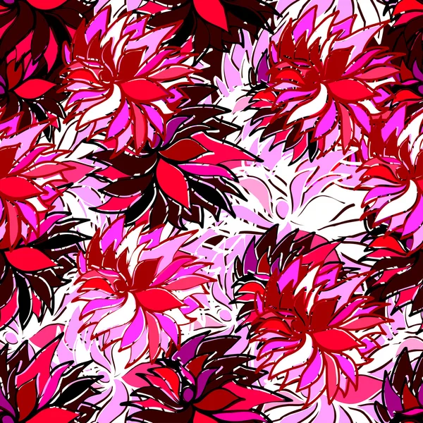 Fondo de patrón floral sin costura abstracto — Vector de stock