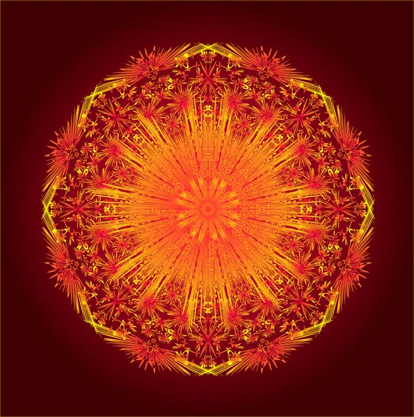 Mandala fondo patrón sin costuras — Vector de stock