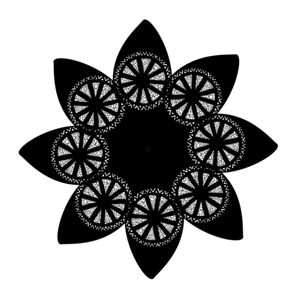 Mandala naadloze patroon achtergrond — Stockvector