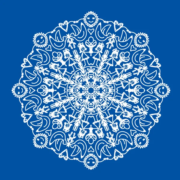 Mandala vettoriale, illustrazione astratta — Vettoriale Stock