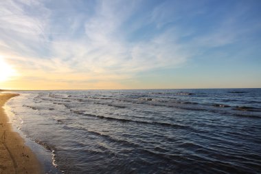 Jurmala Letonya Baltık Denizi waterscape.