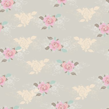 Soyut çiçek desenleri..