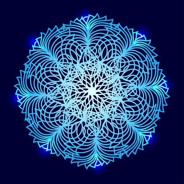 Mandala colorido, ilustración abstracta . — Vector de stock