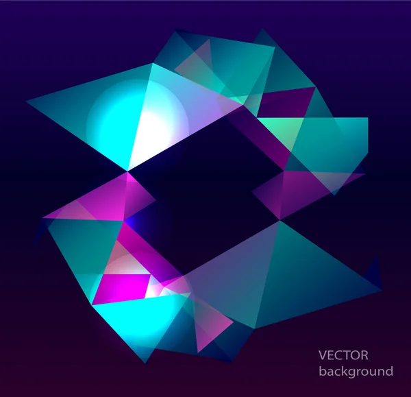 Геометрический фон треугольных многоугольников — стоковый вектор
