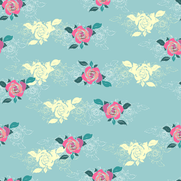 seamless floral background.