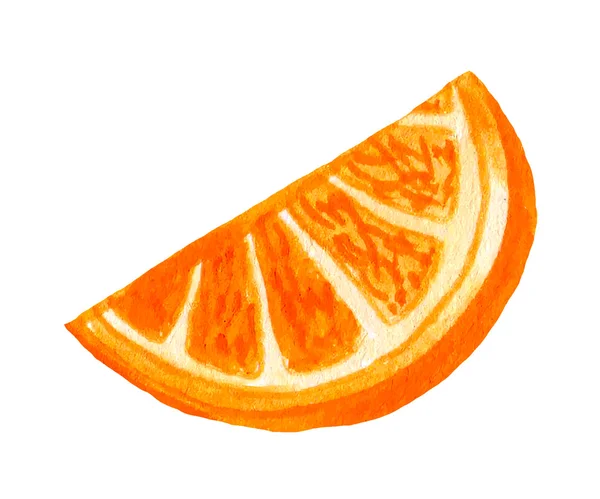 Rebanada de fruta naranja — Vector de stock