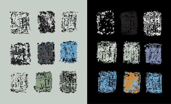 Κιμωλία πολύχρωμα τετράγωνα — Διανυσματικό Αρχείο