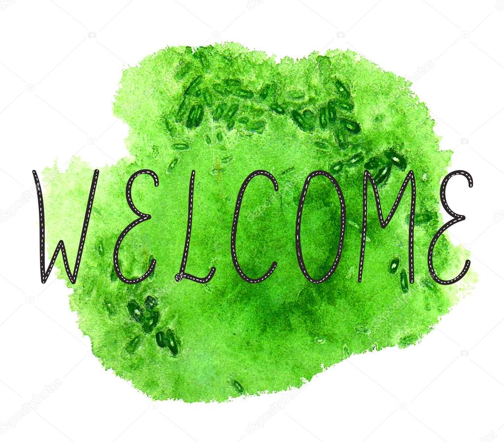 welcome painted background