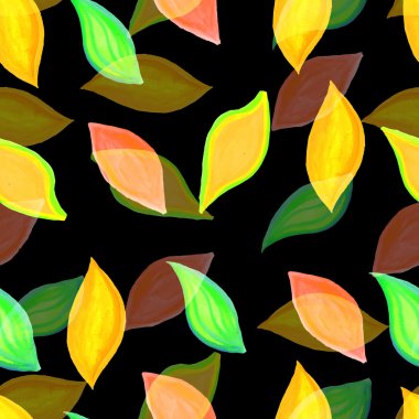 Renkli yapraklar pürüzsüz desen