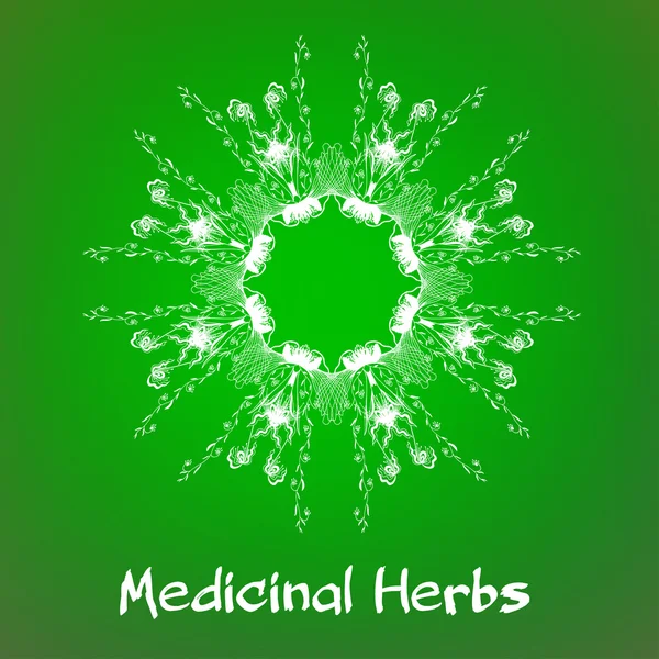 Obat herbal karangan bunga - Stok Vektor